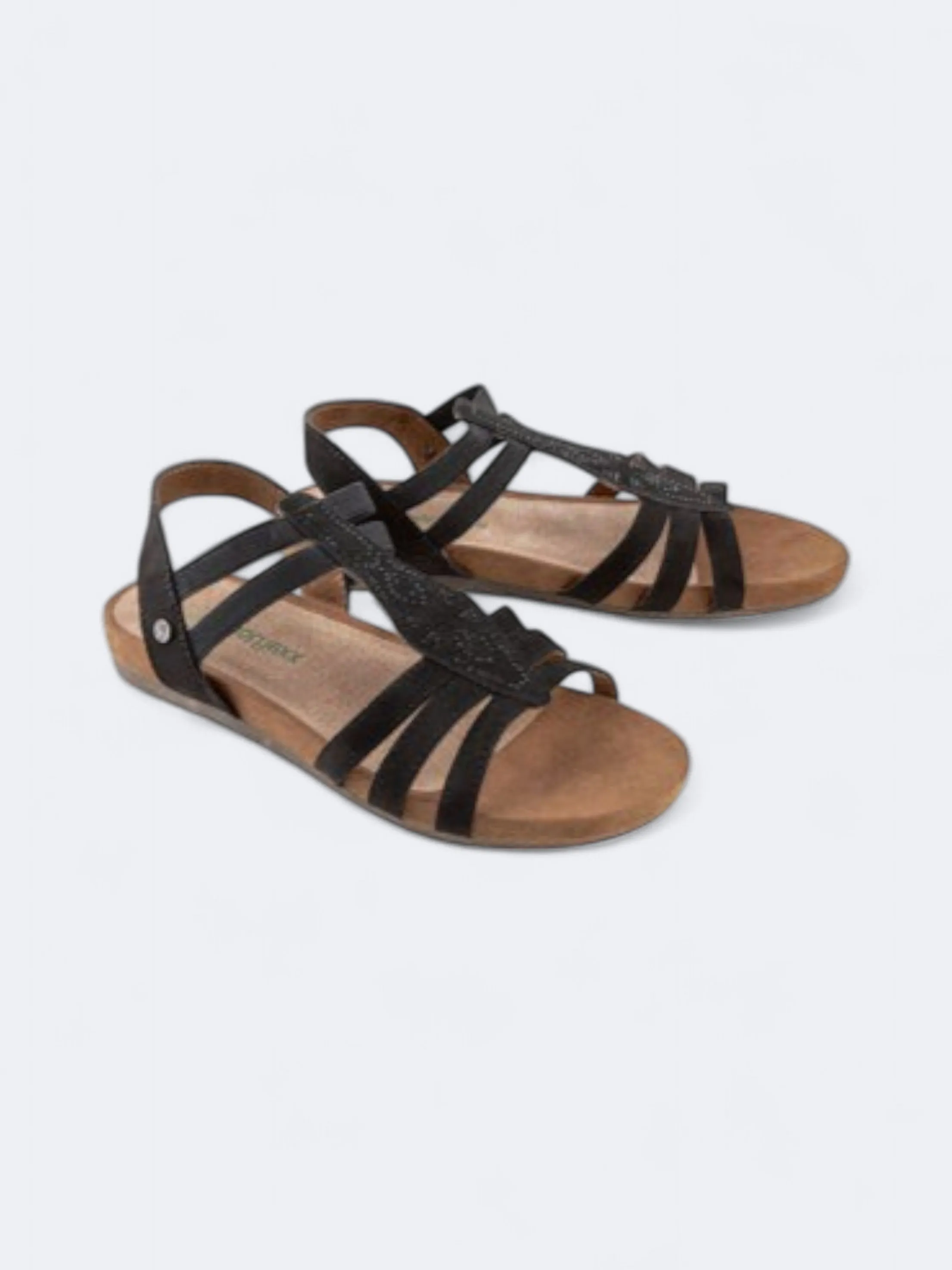 Women's Textured Sandals,Black