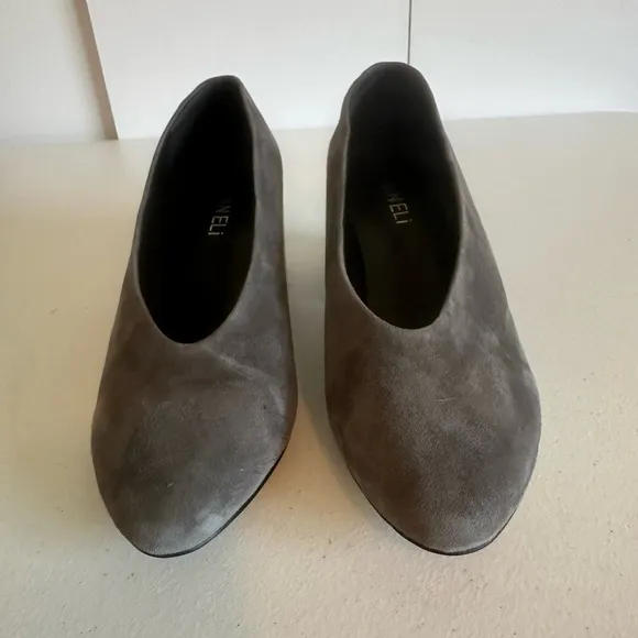 Women’s VANELi 8 gray‎ suede heeled shoes pumps