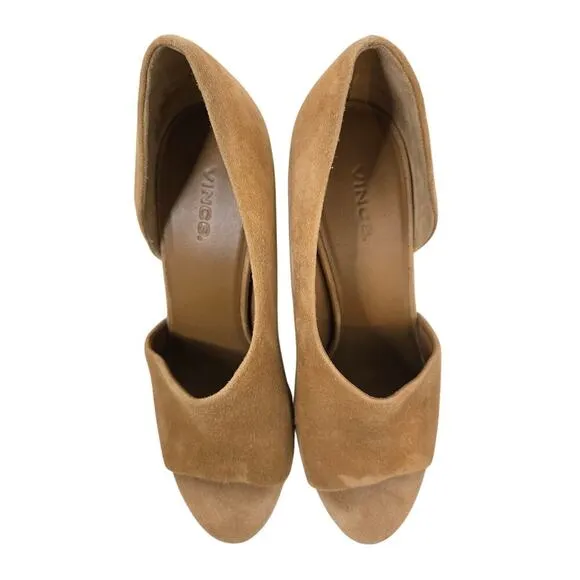 Women's Vince Percey Block Heel Sandal, Size 9M Brown