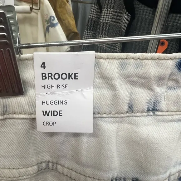 XIX Palms x Tribal Brooke High-Rise Wide Crop Jeans – Size 4​