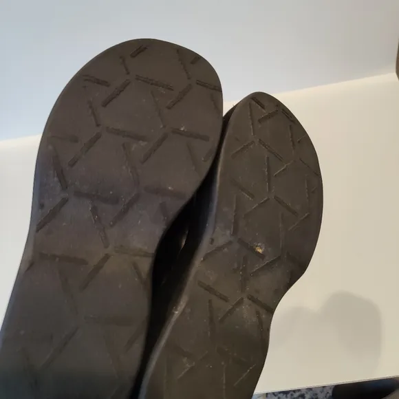 Y2K Simple Black Leather Platform shoes