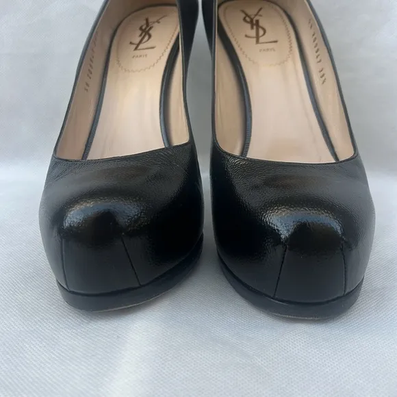 YSL Black Tribute High Heel Shoes