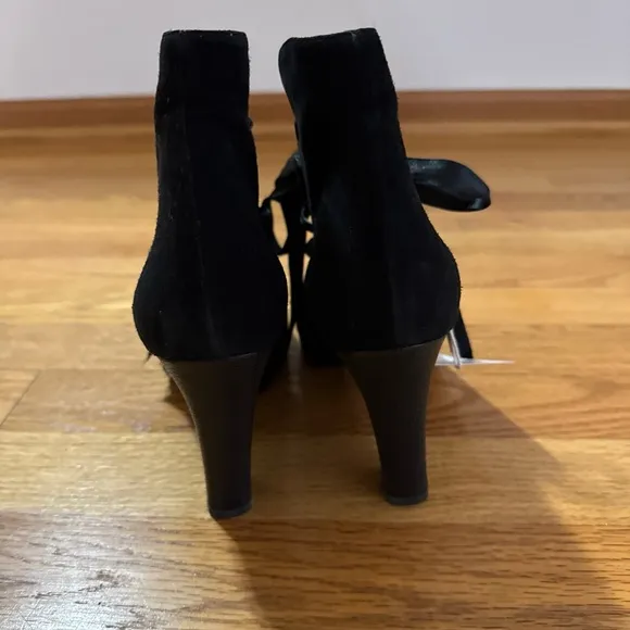 YSL SUEDE Elegant Black Women's Shoes