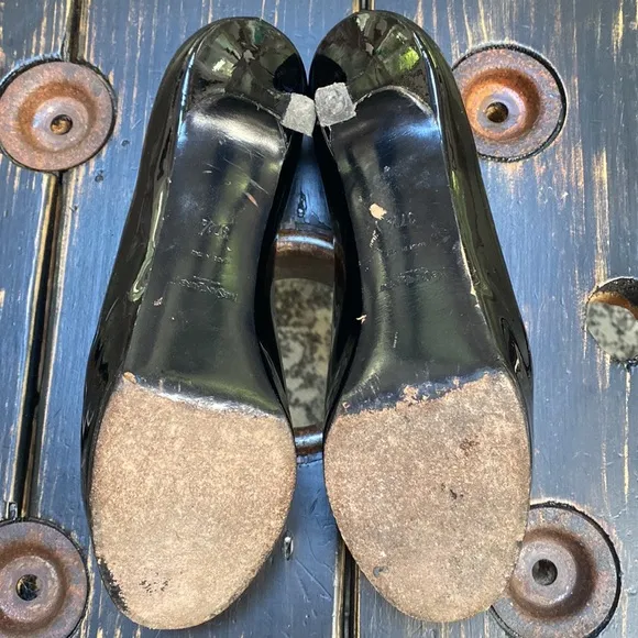 YSL Yves Saint Laurent Tribtoo Patent Leather Platform Heels in Size 37.5