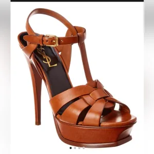 Yves Saint Lauren Leather Platform Sandal, excellent condition!