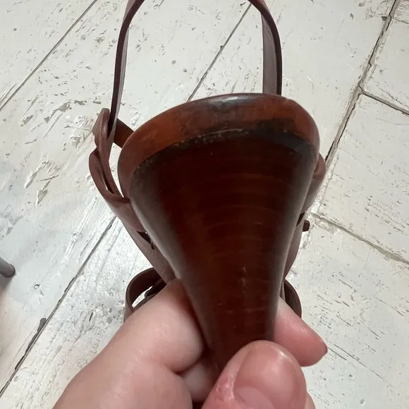Yves Saint Lauren Leather Platform Sandal, excellent condition!