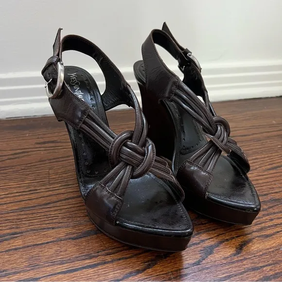 Yves Saint Laurent // YSL Wedge Sandal
