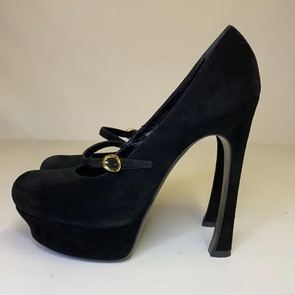 Yves Saint Laurent Babydoll Stiletto Platform Heels D24