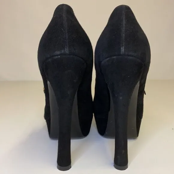 Yves Saint Laurent Babydoll Stiletto Platform Heels D24