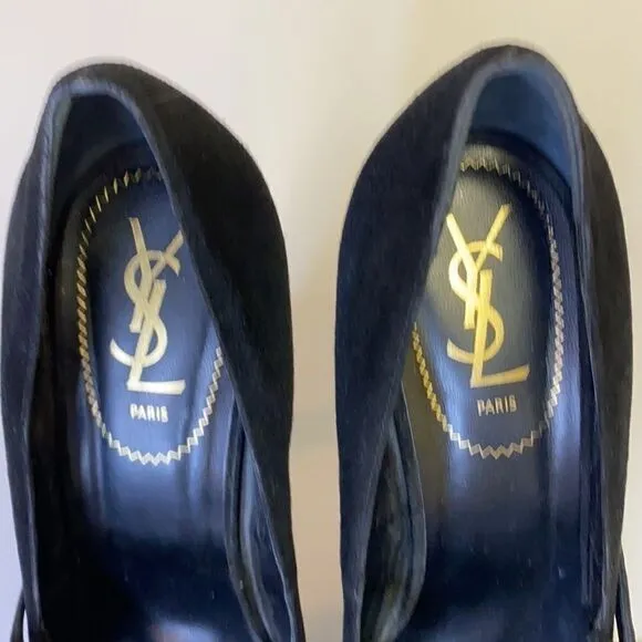 Yves Saint Laurent Babydoll Stiletto Platform Heels D24