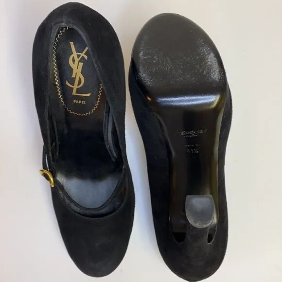 Yves Saint Laurent Babydoll Stiletto Platform Heels D24