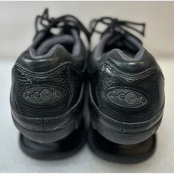 Z-Coil Mens 12  Orthopedic Relief, Black Leather Shoes EUC-NMint