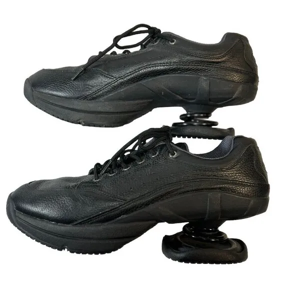 Z-Coil Mens 12  Orthopedic Relief, Black Leather Shoes EUC-NMint