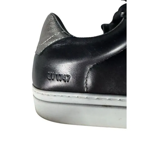 Zadig &amp; Voltaire Women's Sz 37 (6.5) ZV1747 Black Leather Studded Sneakers