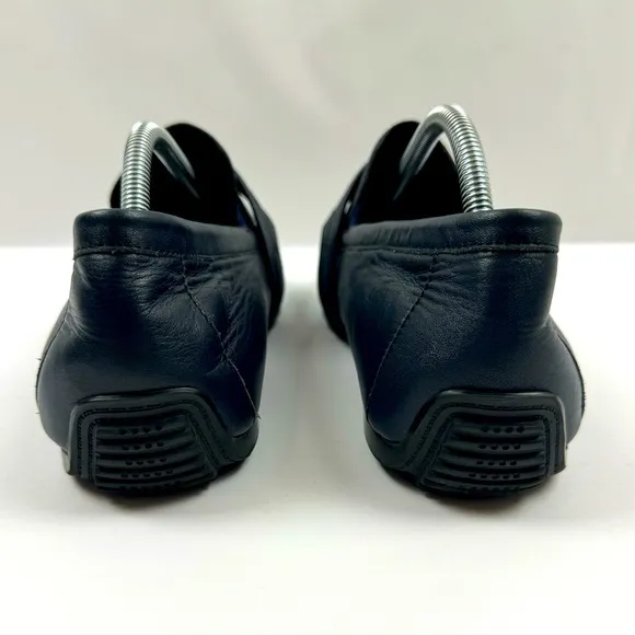Zanzara Men's Van Eyck Blue Soft Leather‎ Loafers Shoes Size 11