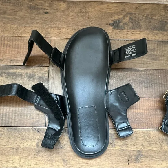 Zara Adhesive Strap Low Heel Sandals Size Large Size 40