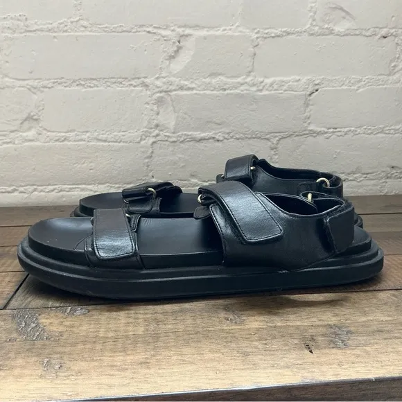 Zara Adhesive Strap Low Heel Sandals Size Large Size 40