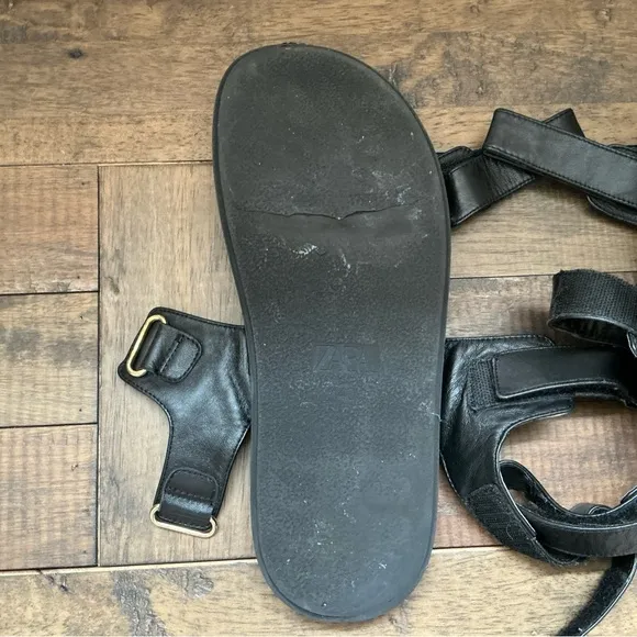 Zara Adhesive Strap Low Heel Sandals Size Large Size 40