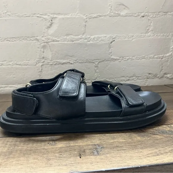 Zara Adhesive Strap Low Heel Sandals Size Large Size 40