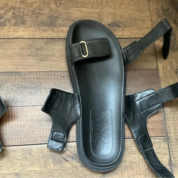 Zara Adhesive Strap Low Heel Sandals Size Large Size 40