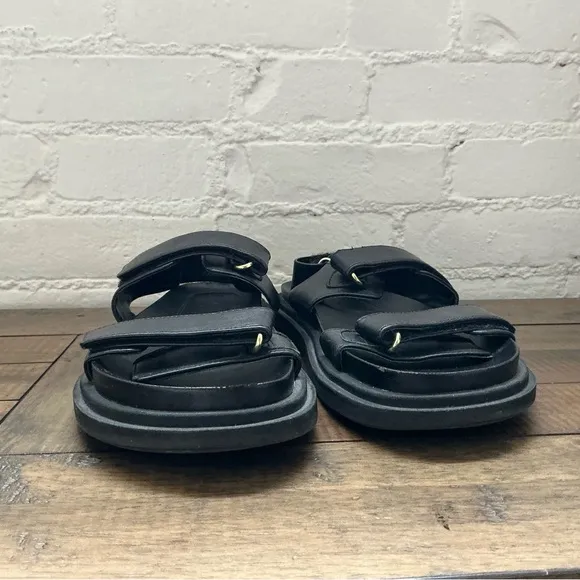 Zara Adhesive Strap Low Heel Sandals Size Large Size 40