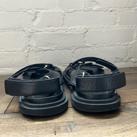 Zara Adhesive Strap Low Heel Sandals Size Large Size 40