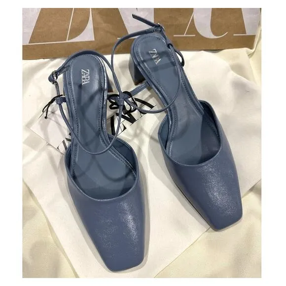 ZARA Block Heel Shoes NWT