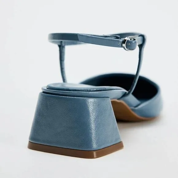 ZARA Block Heel Shoes NWT