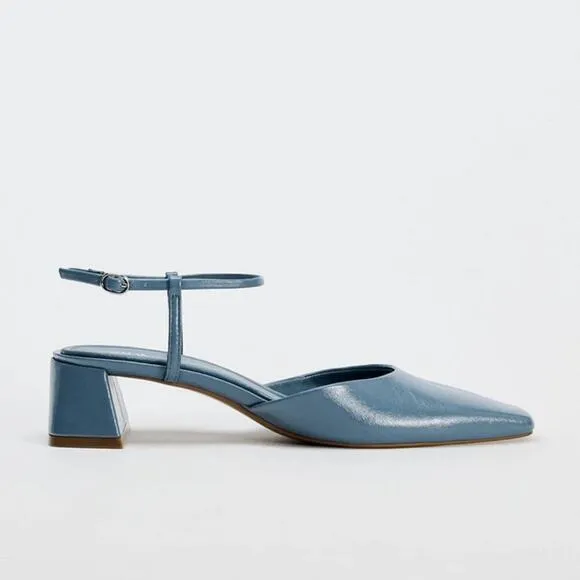 ZARA Block Heel Shoes NWT