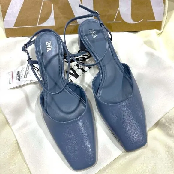 ZARA Block Heel Shoes NWT