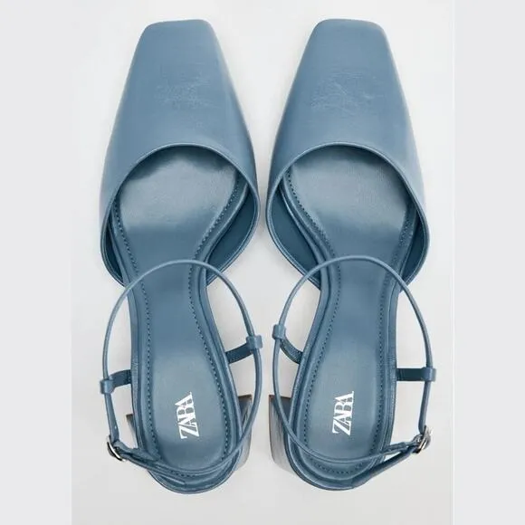 ZARA Block Heel Shoes NWT
