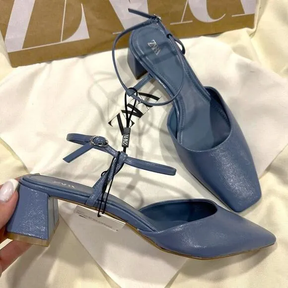 ZARA Block Heel Shoes NWT