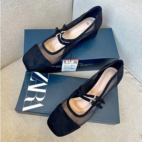 ZARA Block Heel Shoes