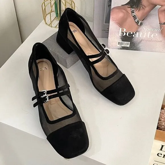 ZARA Block Heel Shoes