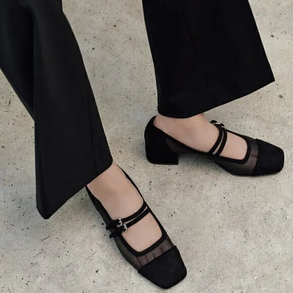 ZARA Block Heel Shoes