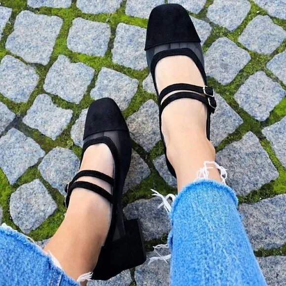 ZARA Block Heel Shoes