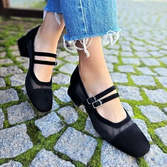 ZARA Block Heel Shoes