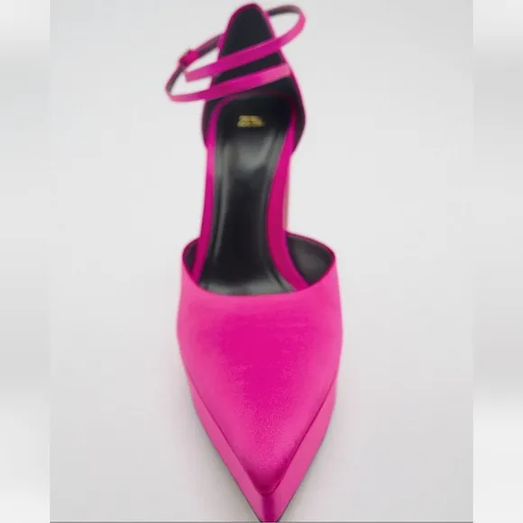 Zara HEELED PLATFORM SHOES bloggers Favorite
