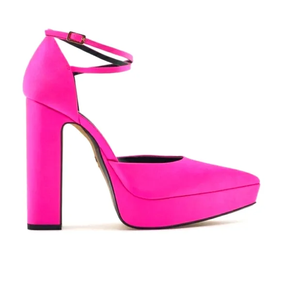 Zara HEELED PLATFORM SHOES bloggers Favorite