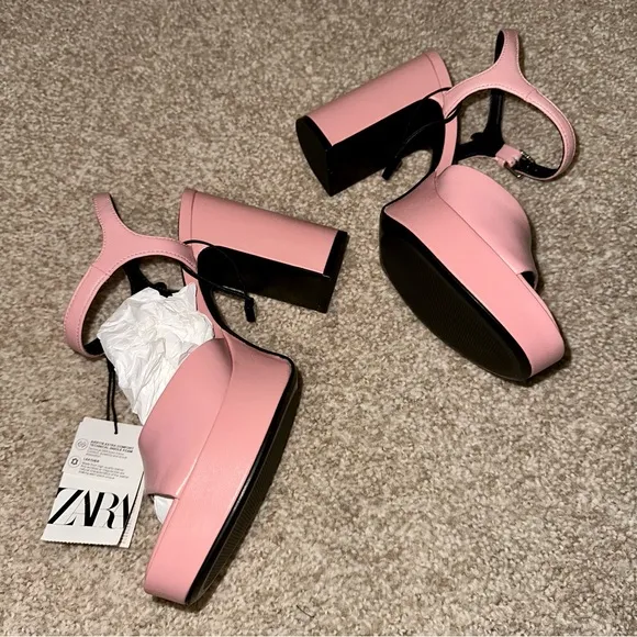 ZARA Leather Platforms