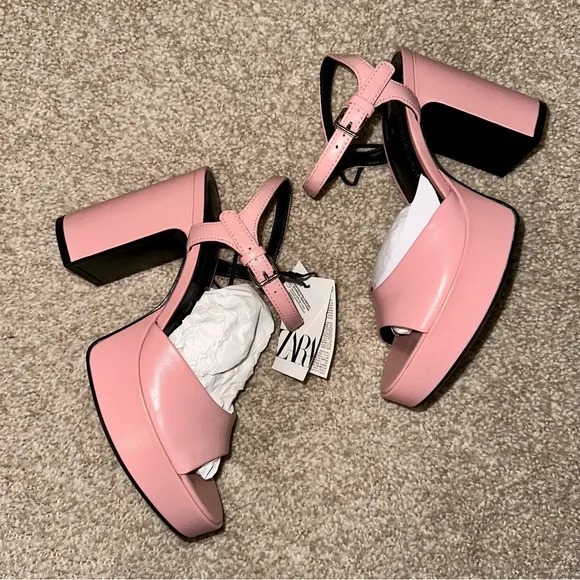 ZARA Leather Platforms