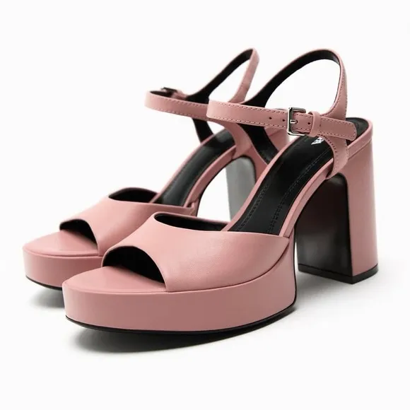 ZARA Leather Platforms