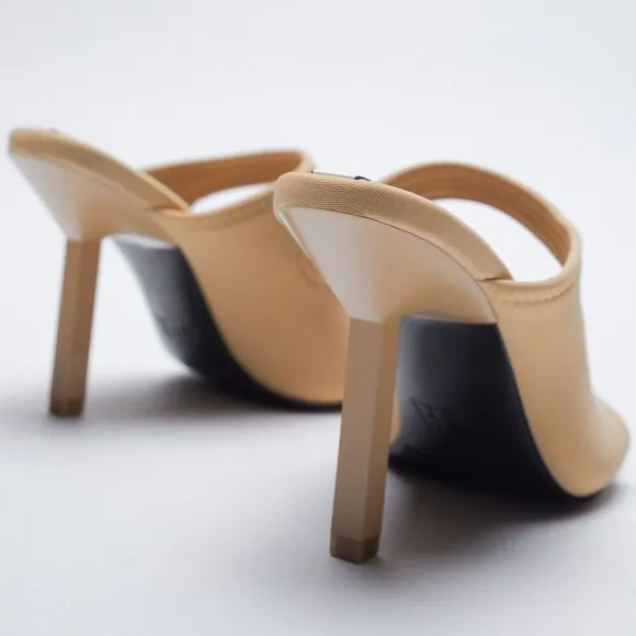 ZARA NEOPRENE HIGH-HEEL SANDALS