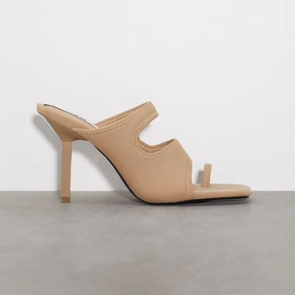 ZARA NEOPRENE HIGH-HEEL SANDALS