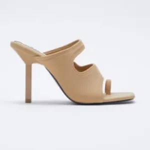 ZARA NEOPRENE HIGH-HEEL SANDALS