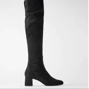 ZARA OVER-THE-KNEE BLOCK-HEEL BOOTS SZ 10