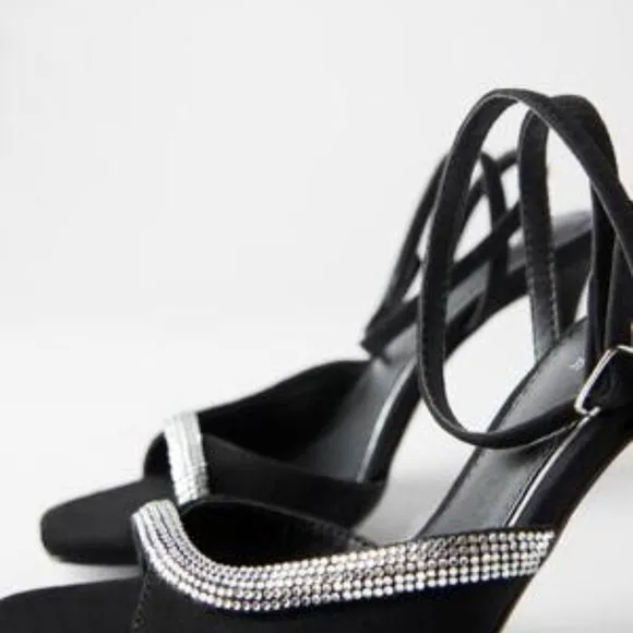 ZARA RHINESTONE SANDALS